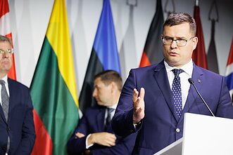 Laurynas Kasčiūnas Šiaurės šalių grupės gynybos ministrų susitikime