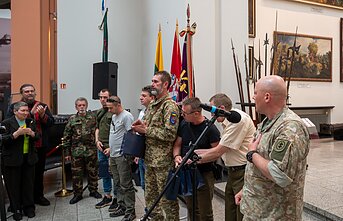 У Каунасі вшанували українських героїв і презентували фільм про Євгена Коновальця