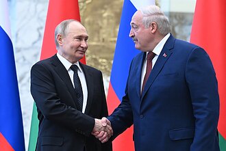 Vladimiras Putinas lankosi Baltarusijoje; Aliaksandras Lukašenka