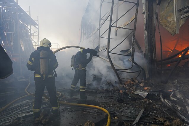 Rusijos išpuolis Charkivo prekybos centre