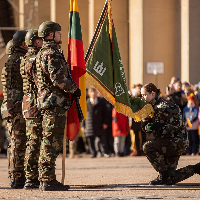 J. Stacevičiaus / LRT nuotr., Naujų Lietuvos Šaulių sąjungos narių priesaikos ceremonija