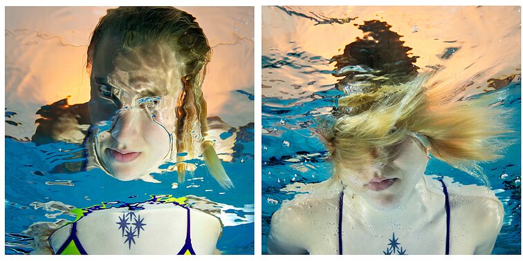 Fotomenininkės Ritos Stankevičiūtės ciklo „Aqueous“ naujosios fotografijos. Rūta Meilutytė