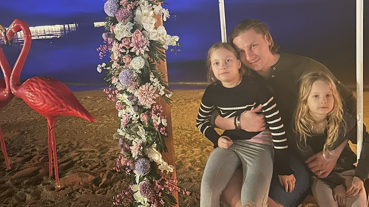 Justinas Lapatinskas su dukromis