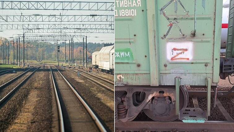 Į Lietuvą neįleistas „Z“ ženklu pažymėtas vagonas: buvo grąžintas į Baltarusiją
