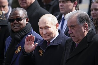Vladimiras Putinas Pergalės dienos parade