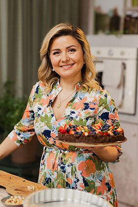 Vasariškas veganiškas tartas