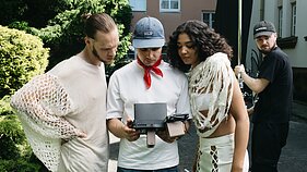 Nombeko Augustės klipo filmavimo akimirka