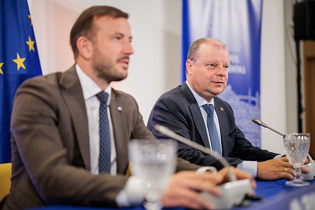 Saulius Skvernelis ir Virginijus Sinkevičius