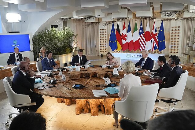 Italijoje – G7 susitikimas: šalys tariasi dėl įšaldyto Rusijos turto panaudojimo Ukrainai
