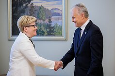 Susitiko Ingrida Šimonytė ir Gitanas Nausėda Susitiko Ingrida Šimonytė ir Gitanas Nausėda