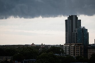 Storm clouds over Vilnius