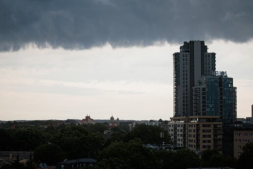 Storm clouds over Vilnius