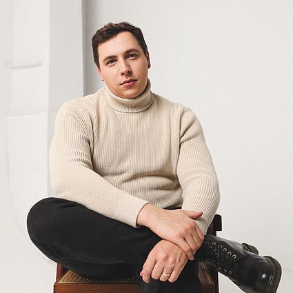 Plokštelių leidyklos „Juoda banga“ įkūrėjas Rolandas Geistaras