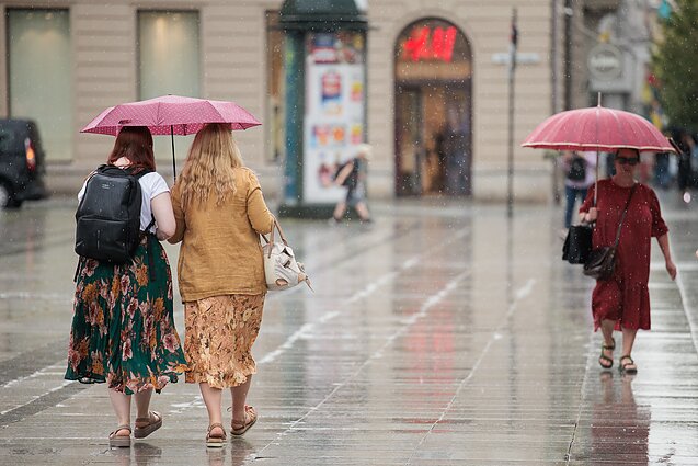 Lietingi orai; lietus