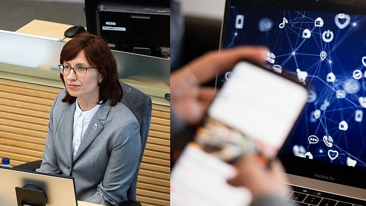 Vieni ploja, kiti – numoja: VRK pirmininkė tikisi, kad ir pati greit balsuos internetu