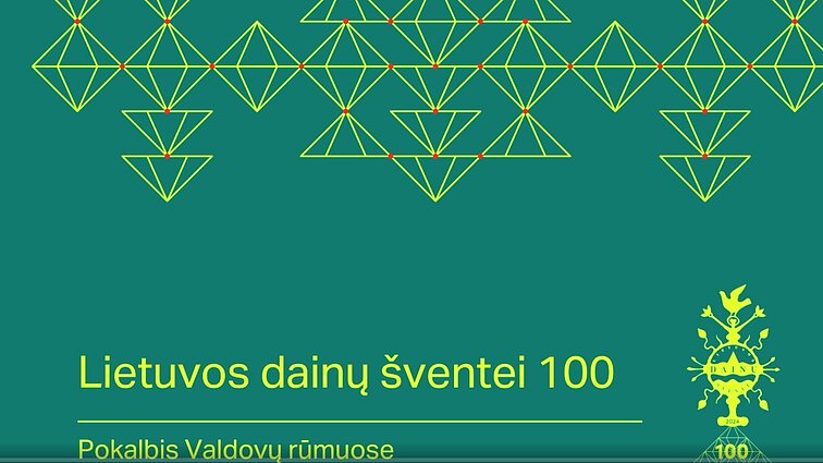 Dainų šventės šimtmečiui skirtas pokalbis Valdovų rūmuose