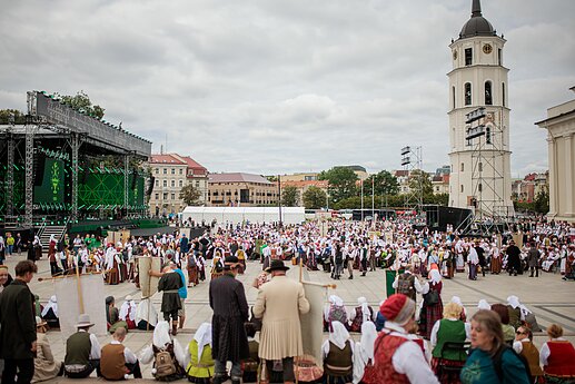 Dainų šventė. Folkloro diena