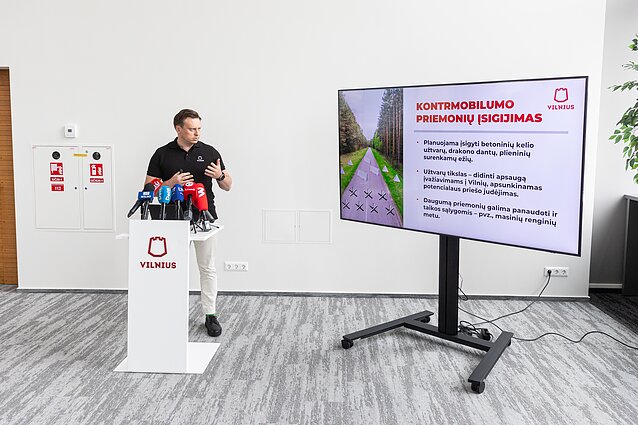 Valdas Benkunskas przedstawia plan obrony Wilna