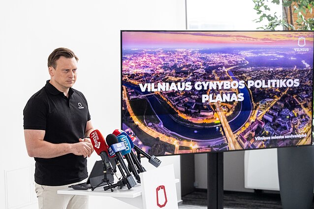 Valdas Benkunskas przedstawia plan obrony Wilna