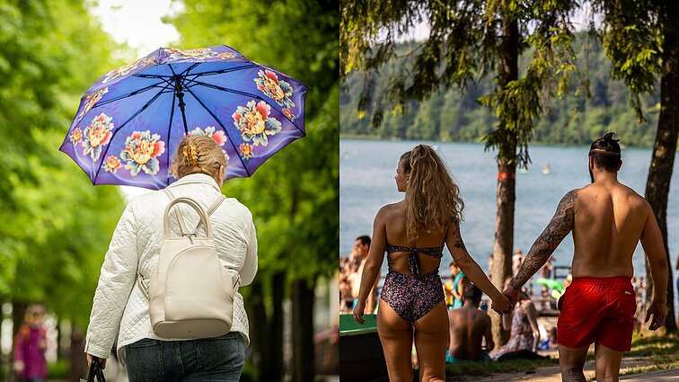 Penktadienį – skėčiai ir striukės, savaitgalį – maudynės: lietų ir vėsą keis šilta saulė