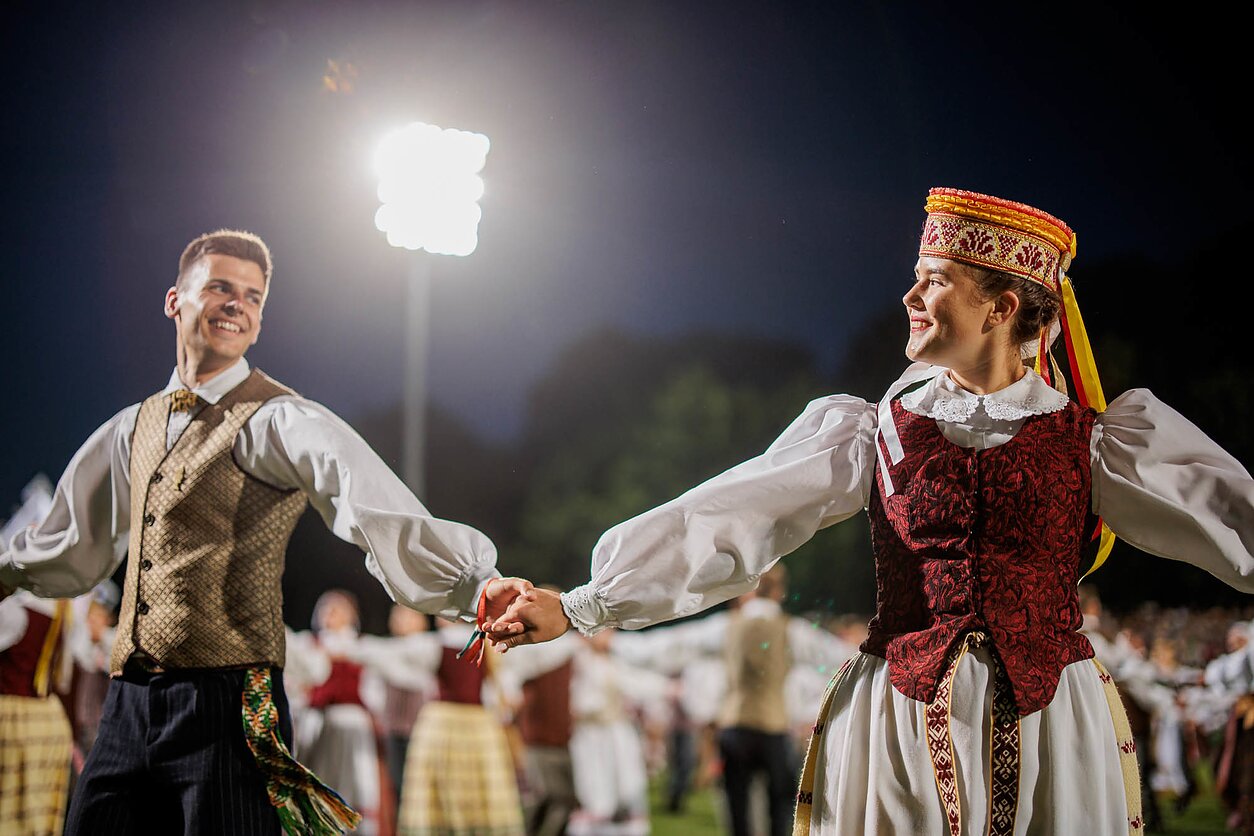 Folk dances at the Song Festival Folk dances at the Song Festival