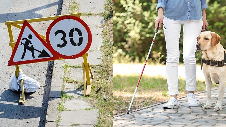 Sustoję Vilniaus gatvių remontai – grėsmė neregiams: pasitaikė net įkritimų į duobes