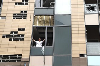 Rusijos raketa pataikė į pagrindinę šalies vaikų ligoninę Kyjive