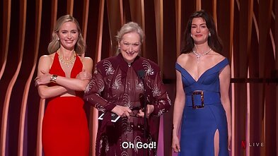 Emily Blunt, Meryl Streep ir Anne Hathaway Emily Blunt, Meryl Streep ir Anne Hathaway