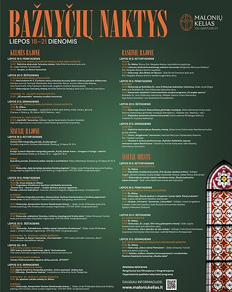 „Bažnyčių naktys“ programa