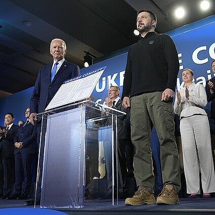 Vašingtone Ukraina neišgirdo konkretaus termino kada galėtų prisijungti prie Aljanso