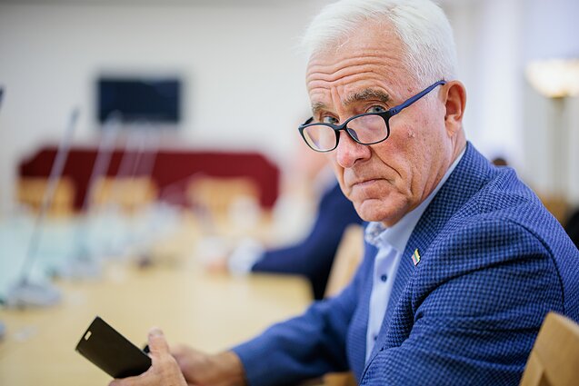 Ingrida Šimonytė susitiko su Lietuvos valstiečių ir žaliųjų sąjungos frakcija, Dainius Kepenis