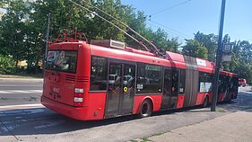 Троллейбус с «гармошкой» в Братиславе Троллейбус с «гармошкой» в Братиславе