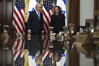 Benjaminas Netanyahu, Kamala Harris