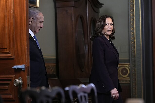 Benjaminas Netanyahu, Kamala Harris