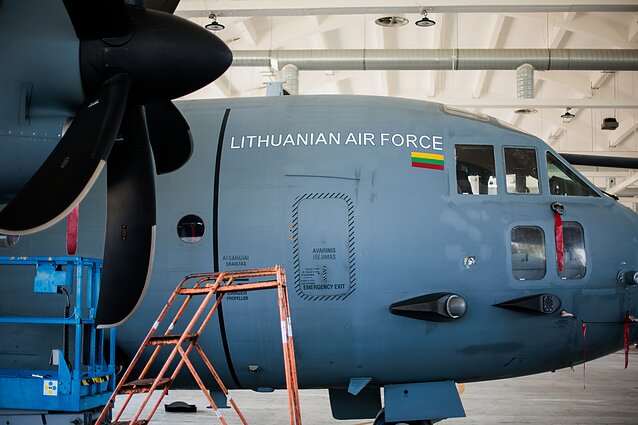 Транспортный самолёт Вооружённых сил Литвы C-27J „Spartan“ Транспортный самолёт Вооружённых сил Литвы C-27J „Spartan“
