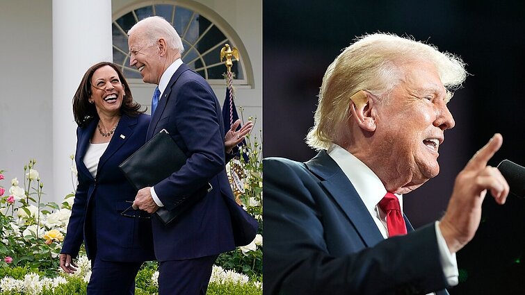 Demokratai vėl tiki pergale: JAV prezidento rinkimuose prieš Trumpą stos Harris