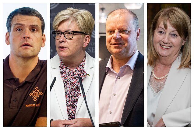 Remigijus Žemaitaitis, Ingrida Šimonytė, Saulius Skvernelis, Vilija Blinkevičiūtė