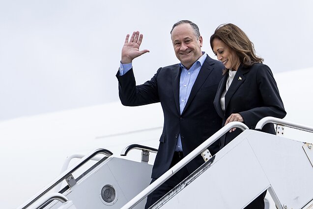Kamala Harris ir Douglasas Emhoffas