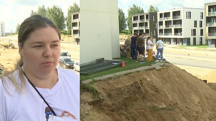 Nuardžius šlaitą šalia daugiabučio, gyventojai sunerimę: kaip Gedimino bokštas kabėsime