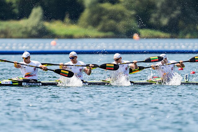 Baidarininkų Simono ir Mindaugo Maldonio, Igno Navakausko ir Artūro Sejos ketvirtfinalis