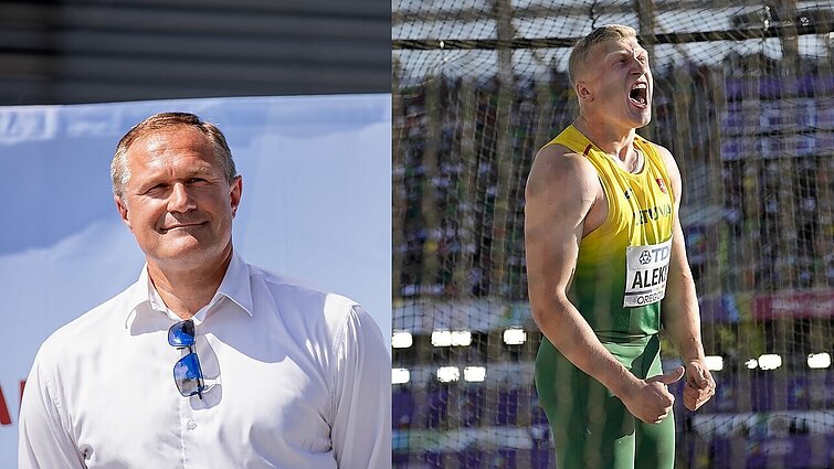 Virgilijus Alekna apie neeilinius sūnaus pasiekimus: jis sutvertas mėtyti diską