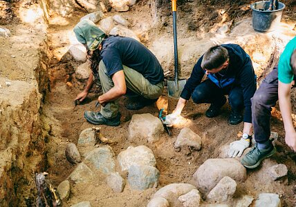 Archaeologists unearth intact partisan bunker in western Lithuania