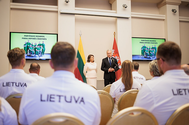 Prezidentūroje išlydėta Lietuvos paralimpiečių rinktinė: šalį atstovaus 9 sportininkai