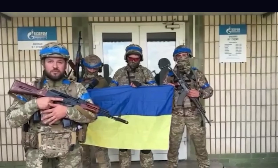 Ukrainos kariai įrašė kreipimąsi iš Sudžos