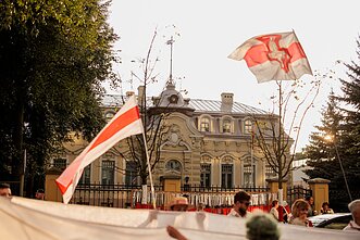 Вильнюсская акция протеста белорусской общины против режима Лукашенко