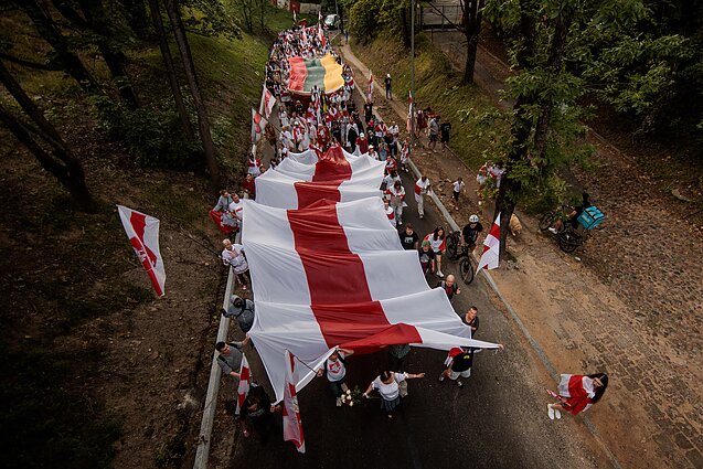 Белорусы собрались в Вильнюсе на акцию протеста против Лукашенко