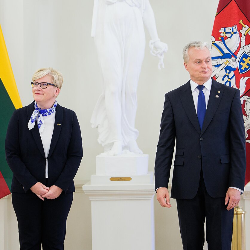 J. Stacevičiaus / LRT nuotr., Vyriausybės įgaliojimų grąžinimo ceremonija Prezidento rūmuose