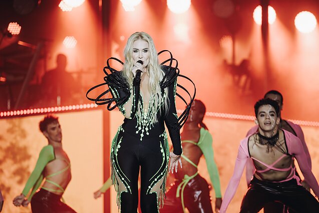 Natalijos Bunkės koncerto akimirka