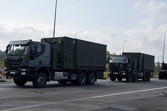Vokietijos padidinto budrumo brigados kariai atvyksta pratyboms į Lietuvą Vokietijos padidinto budrumo brigados kariai atvyksta pratyboms į Lietuvą