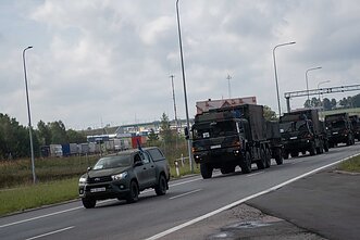 Vokietijos padidinto budrumo brigados kariai atvyksta pratyboms į Lietuvą Vokietijos padidinto budrumo brigados kariai atvyksta pratyboms į Lietuvą